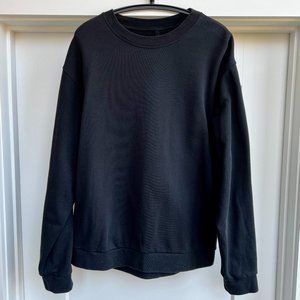 Lululemon French Terry Oversized Long-Sleeve Crew (Large, Black)